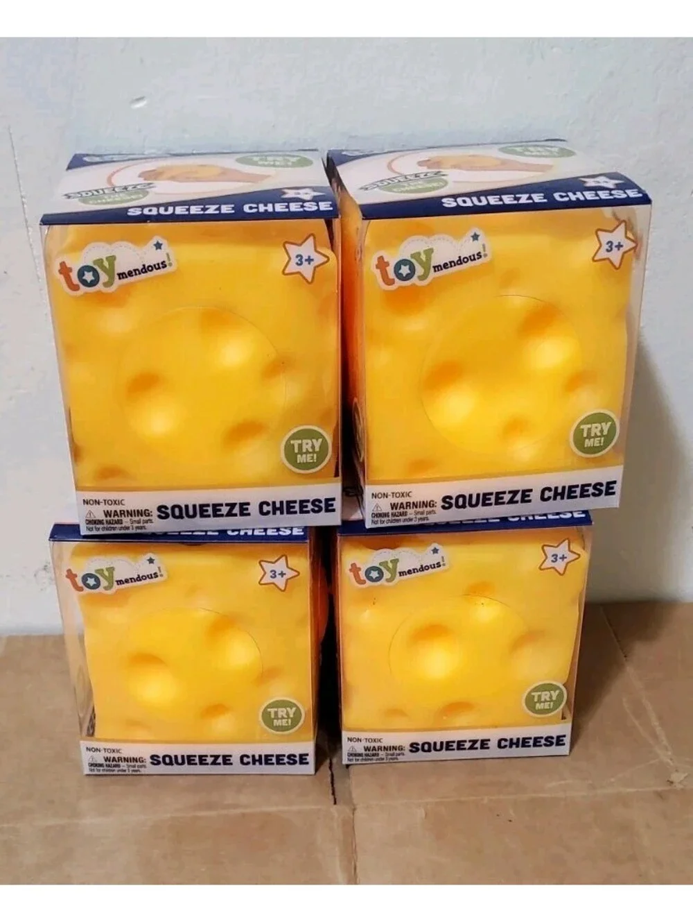 Squeeze Cheese Fidget Toy New 2026 Release Gel Sensory Squishy  Lot 4 Toymendous